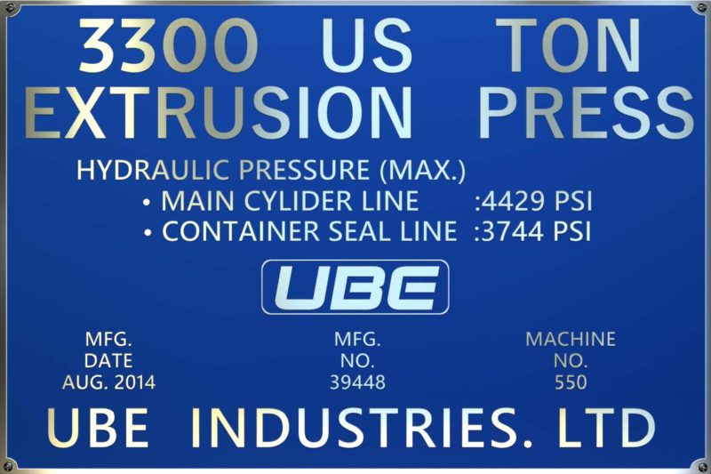 Coburg 3300 Ton Press Badge